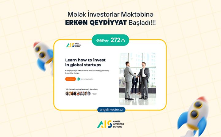 Startaplara investisiya yatırmağı öyrədən təlimlərə qeydiyyat başladı